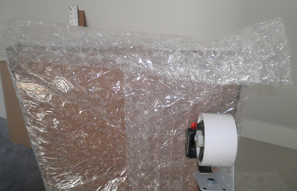 A Layer of Bubble Wrap Provides Extra Cushioning and Fills the Space Between the Inner and Outer Cardboard
